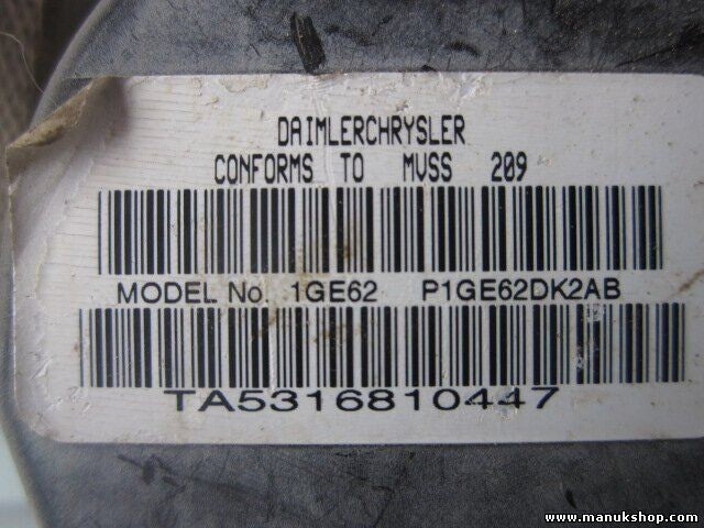 Sicherheitsgurt Gurt Jeep Grand Cherokee Patriot Compass P1GE62DK2AB 1GE62DK2AB