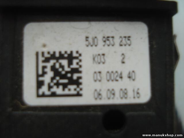 Warnblinkschalter Skoda Fabia II K03 5J0953235 5J0 953 235 03002440