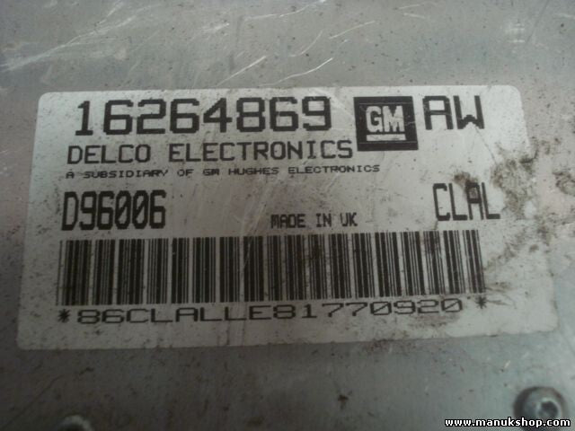 Steuergerät Opel Astra F Corsa B CLAL DELCO GM 16264869 D96006