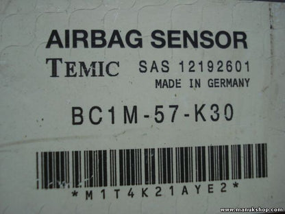 Airbagsensor Airbagsteuergerät Mazda 323F BA TEMIC SAS 12192601 BC1M57K30