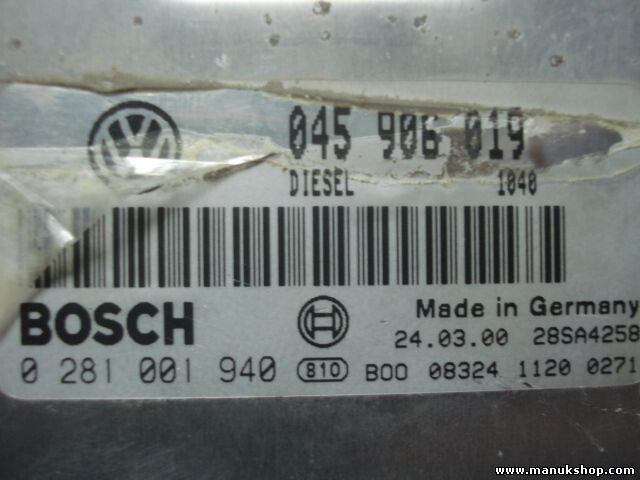 Motorsteuergerät Skoda Fabia VW Polo Seat Ibiza 1.4 045906019 BOSCH 0281001940
