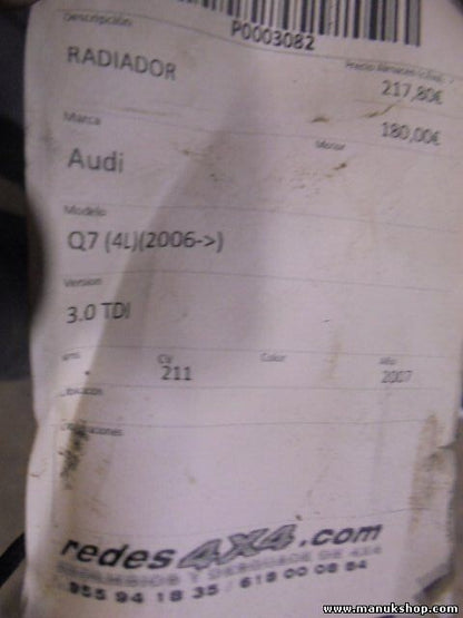 Kondensator Klimakühler Audi Q7 4L 3.0 TDI 2006 4L0260401A 4L0 260 401 A