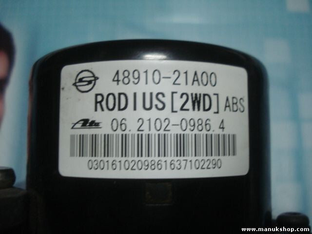 ABS Hydraulikblock SsangYong Rodius (2WD)4891021A00 ATE 06210209864 06210907853