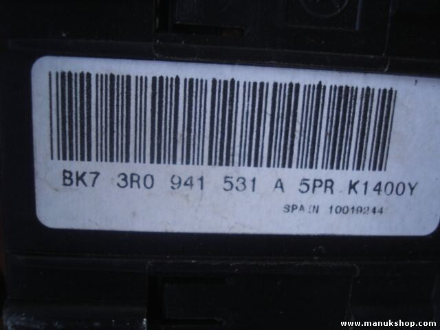 Lichtschalter Seat  3R 2009–2011 3R0 941 531 A 3R0941531A 5PR K1400Y 10019244
