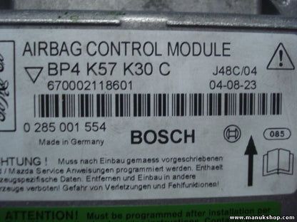 Airbagsensor Airbagsteuergerät Mazda 3 BP4K57K30C BOSCH 0285001554 670002118601