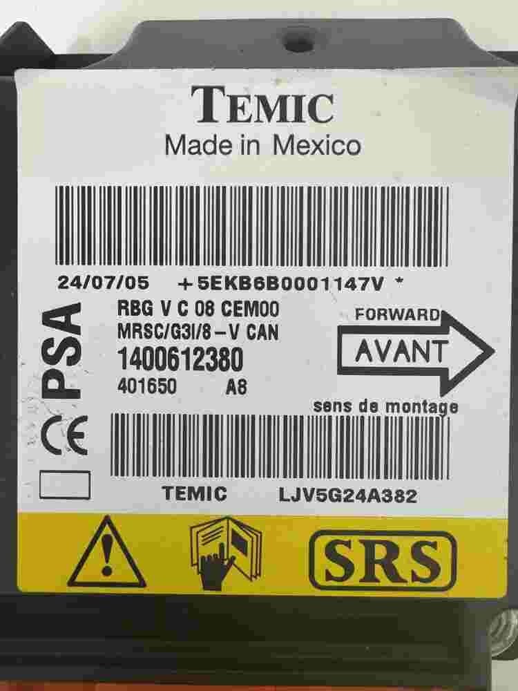 Airbagsensor Airbagsteuergerät Peugeot 807 Citroen Fiat 1400612380 LJV5G24A382