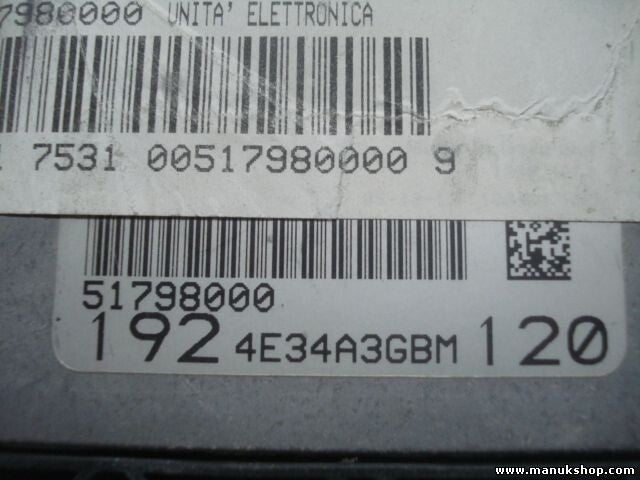 Motorsteuergerät Alfa 147 Fiat Stilo 51798000 192 4E34A3GBM BOSCH 0281013672