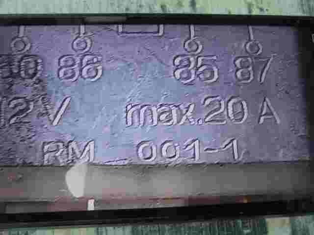 Relais Peugeot 205 RM0011 RM001 MAX20A MAX.20A 12V