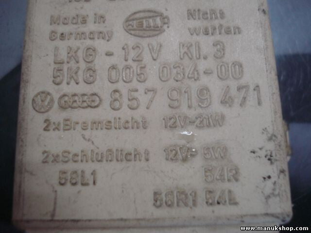 Bremslichtkontrolle Relais Audi 80 100 200 857919471 HELLA 5KG00503400