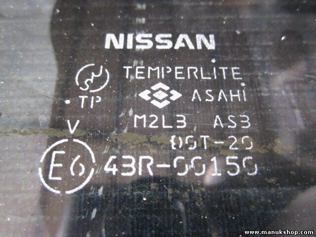 Türscheibe Seitenscheibe hinten rechts Nissan Pickup 43R00150 M2L3AS3DOT20