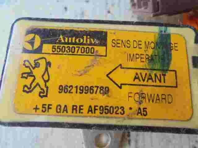 Airbagsensor Airbagsteuergerät  Peugeot 306 9621996780  550307000