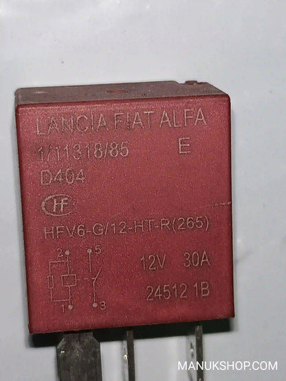 Steuerrelais Fiat Alfa Lancia   HFV6G12HTR (265) HFV6-G/12HT-R (265)  1/11318/85