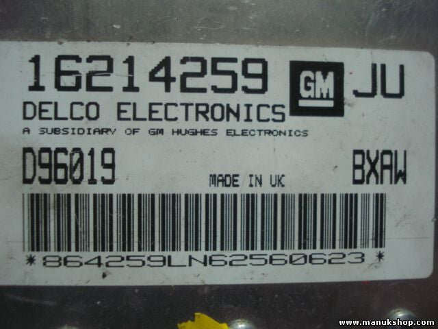 Motorsteuergerät Opel Astra F Corsa GM 16214259 JU D96019 BXAW