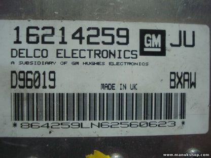 Motorsteuergerät Opel Astra F Corsa GM 16214259 JU D96019 BXAW