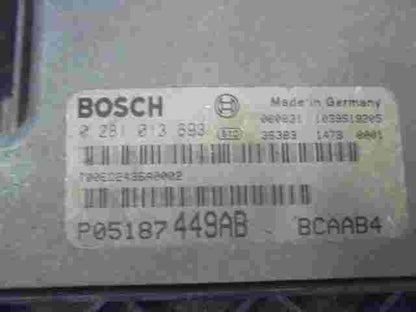 Motorsteuergerät Dodge Caliber P05187449AB 0281013693 EDC16U31 BCAAB4 1039S19205