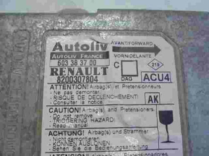 Airbagsensor Airbagsteuergerät Renault Megane (AK) 8200307804 603383700