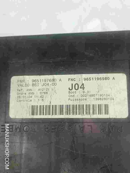Sicherungskasten Peugeot 307 9651197680A 9651196980A Valeo J04-00 A12121