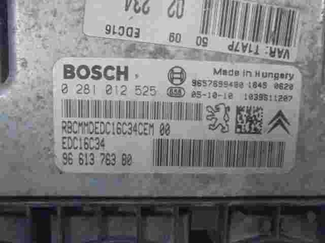 Motorsteuergerät Peugeot 206 Citroen 9661376380 96 613 763 80 9657699480