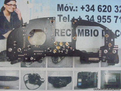 Diagramm des Tachometers Audi 80 90 B3 B4 VDO 993087493 993 087 493