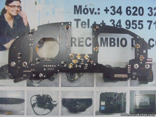 Diagramm des Tachometers Audi 80 90 B3 B4 VDO 993087493 993 087 493