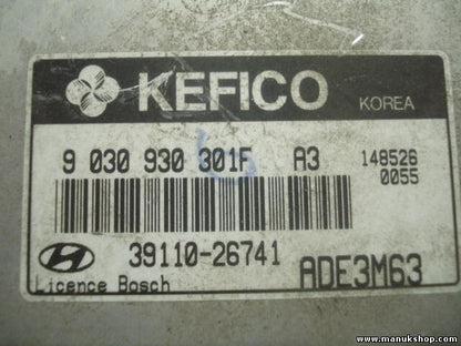 Motorsteuergerät Hyundai Accent ADE3M63 9030930301F KEFICO BOSCH 3911026741
