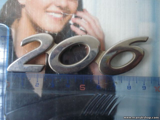 Emblem Logo Peugeot 206 10 x 2,5 cm