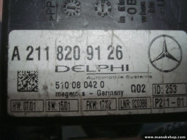 Steuergerät Wegfahrsperre Alarmmodul Mercedes-Benz W211 A2118209126 510080420