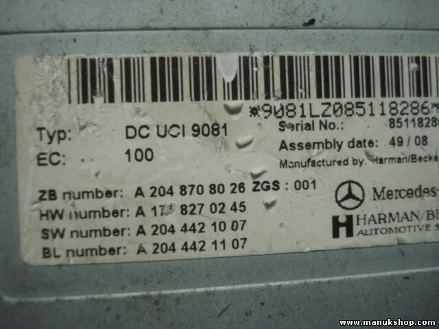 Steuergerät Interface Mercedes W251 R171 A2048708026 A1718270245 A2044421007