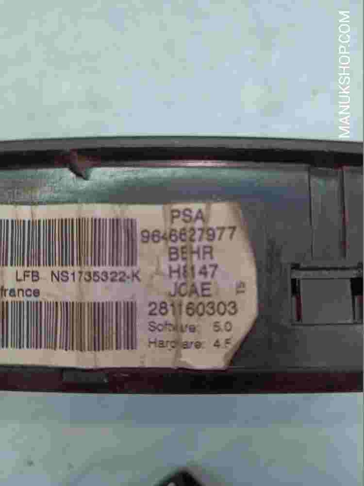 Klimabedienteil Peugeot 307 Citroen C4 PSA 9646627977 96 466 279 77 216751600