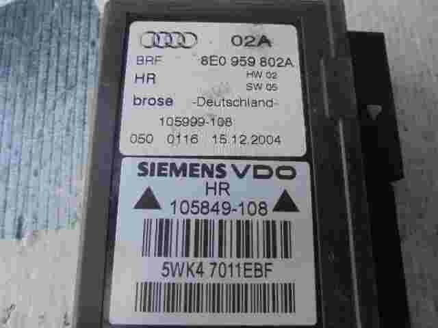 Fensterheber steuergerät Audi A4 8E 8E0959802A 8EO959802A 105999108 5WK47011EBF