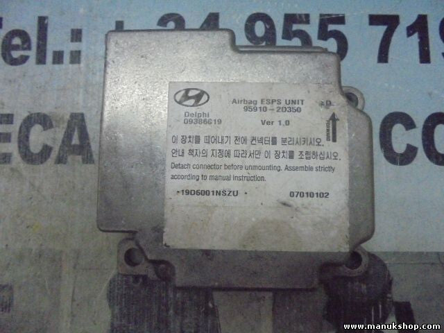 Airbagsensor Airbagsteuergerät Hyundai Elantra 959102D350 95910-2D350 ver 1.0