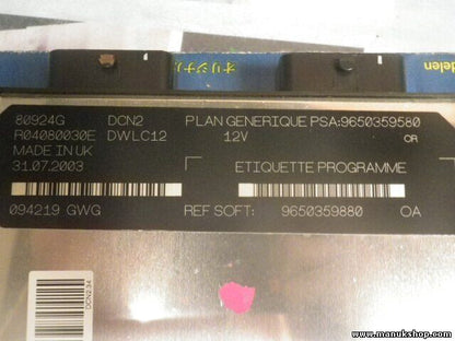 Motorsteuergerät Peugeot 206 207 1.9 1938YH 1938.YH 9650359880 LUCAS R04080030E