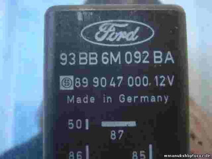 Glühzeitsteuergerät Vorglührelais Ford Mondeo I 12V 93BB6M092BA 899047000