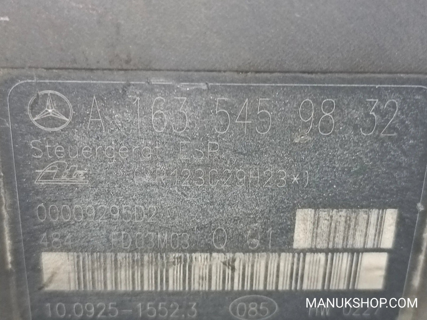 ABS Hydraulikblock Mercedes-Benz ML W163 A1635459832 10092515523 00009295D2