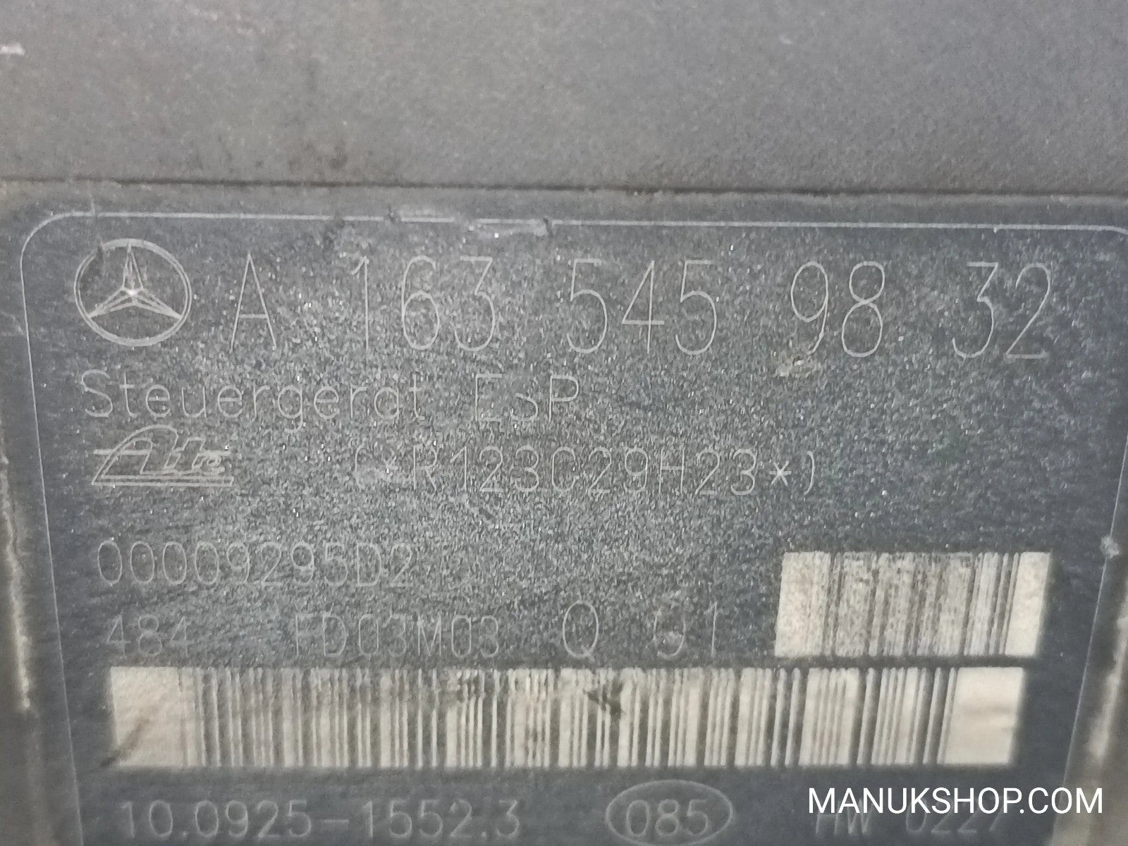 ABS Hydraulikblock Mercedes-Benz ML W163 A1635459832 10092515523 00009295D2