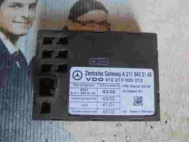 Steuergerät Zentrales Gateway Mercedes W211 A2115403145 Q1 VDO 410213005012