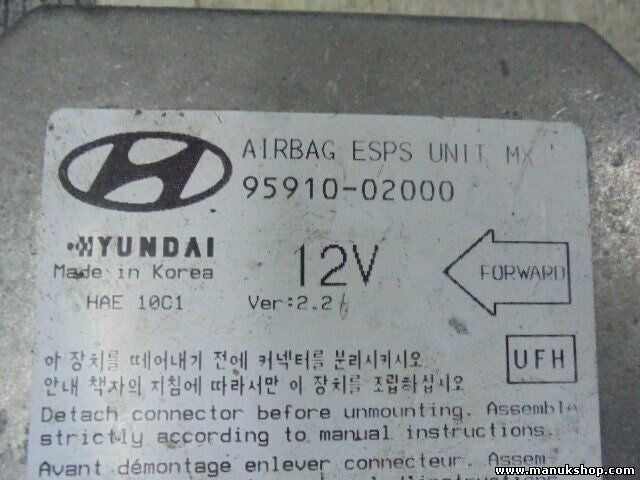 Airbagsensor Airbagsteuergerät Hyundai Atos 9591002000 95910-02000 VER.2.2