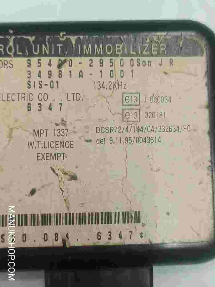 Steuergerät Wegfahrsperre Hyundai Elantra 34981A1001 34981A-1001 9540029500