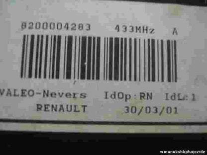 Steuergerät Kartenleser Renault Laguna 2 8200004283 Valeo-Nevers 433MHz