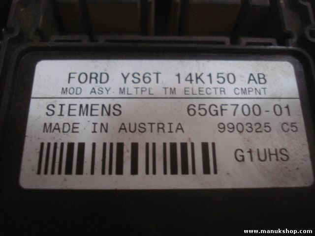 Sicherungskasten Ford Fiesta IV G1 UHS YS6T14K150AB SIEMENS 65GF70001 65GF700-01