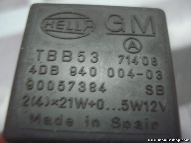 Blinkrelais Opel Vectra Daewoo Nexia Kia Deco HELLA TBB53 90057384 4DB94000403