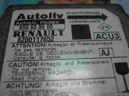 Airbagsensor Airbagsteuergerät  Renault Scenic I2001  AJ  8200117652  600639500