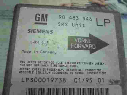 Airbagsensor Airbagsteuergerät Opel Tigra A 90483546 GM 90 483 546 LP 90483546LP