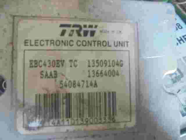 ABS Steuergerät Saab 9-3 TRW EBC430EV TC 13509104G 13664004 54084714A
