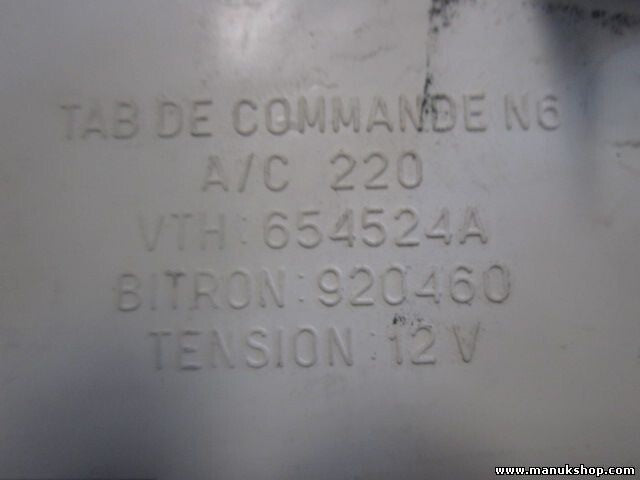 Klimabedienteil Citroen Xsara N6 A/C 220 654524A 654524A/F 920460 92046016