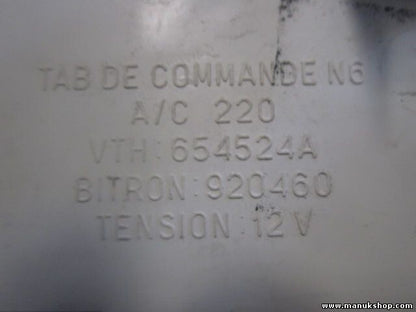 Klimabedienteil Citroen Xsara N6 A/C 220 654524A 654524A/F 920460 92046016