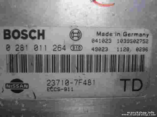 Motorsteuergerät Nissan Terrano 237107F481 23710-7F481 BOSCH 0281011264