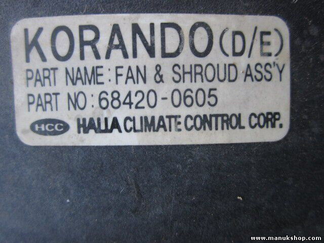 Lüftermotor Kühlerventilator SsangYong Korando 684200605 68420 0605 68420-0605