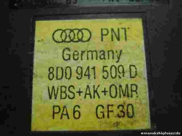 Warnblinkschalter   Audi A4 WBS+AK+OMR 8D0 941 509 D 8D0941509D 8DO941509D