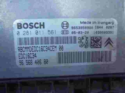 Motorsteuergerät Citroen C5 9656840680 9653958980 EDC16C34 BOSCH 0281011561